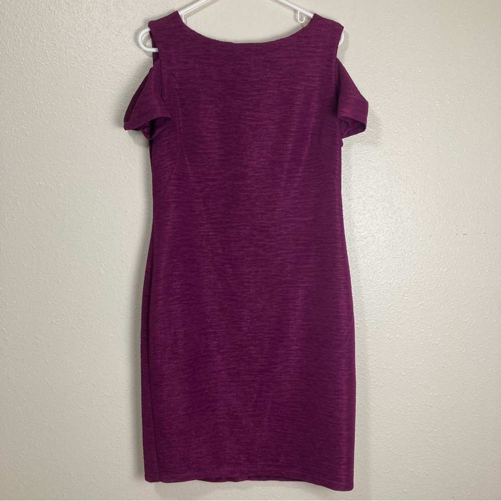 J. Taylor women's magenta cold shoulder dress size 14
